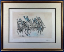 Salvador Dalí Signed & Numbered Study For "The Battle of Tétouan"Lithograph