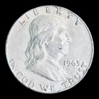 1963-D Franklin Silver Half Dollar