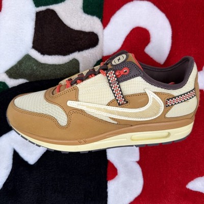 Size 10.5 - Nike Air Max 1 Travis Scott Cactus Jack Wheat Lemon Drop *WORN*