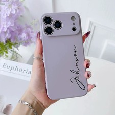 Personalized Custom Letters Name Phone Case For iPhone 17 16 15 Pro Max Cover