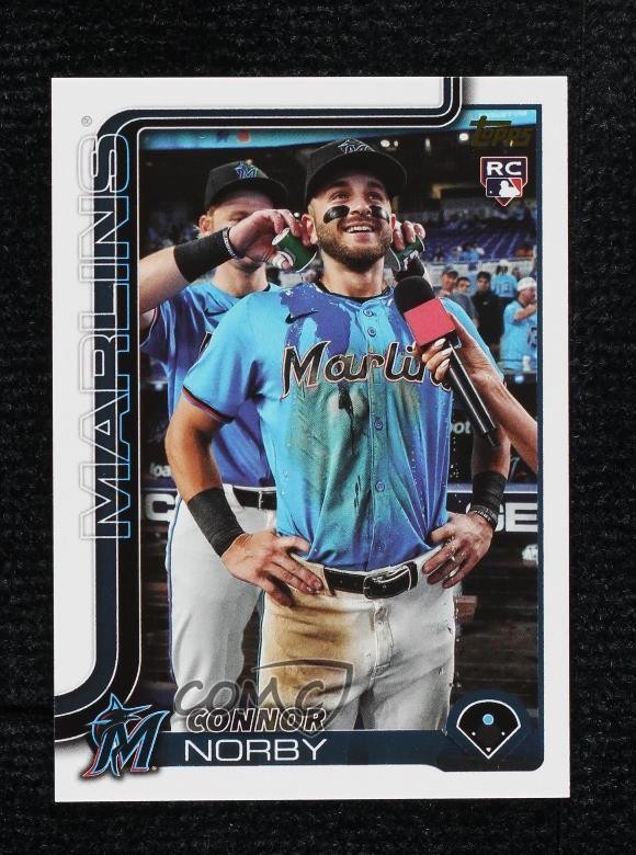 2025 Topps Series 1 Golden Mirror Image Variation Connor Norby #132 Rookie RC