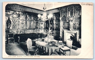 Oak Room - Conishead Priory - Cumbria ENGLAND UK Postcard