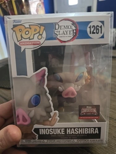 Funko Pop! Demon Slayer #1261  Inosuke Hashibira Target Con 23 w/Protector