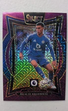 2024-25 Panini Select Premier League Terrace Bilal El Khannouss #92 Purple Mojo