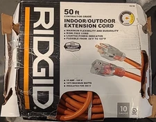 Ridgid 68050RGD 10/3 50 ft. SJTW Indoor/Outdoor Extension Cord
