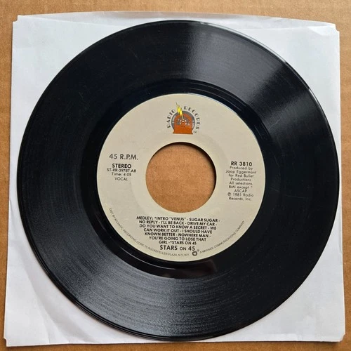 STARS ON 45 Medley 45 7" POP DISCO THE BEATLES Record Vinyl Records 1981 PROMO