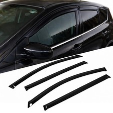 Window Visor Rain Guard 4pcs For Toyota Camry 1992-1996 Tape-on Dark Smoke
