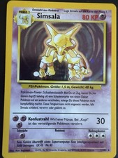 Pokémon Simsala 1/102 Base Set 1999 Deutsch Holo Unlimited – Exzellent