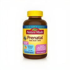 Nature Made Prenatal Folic Acid  DHA, 150 Softgels