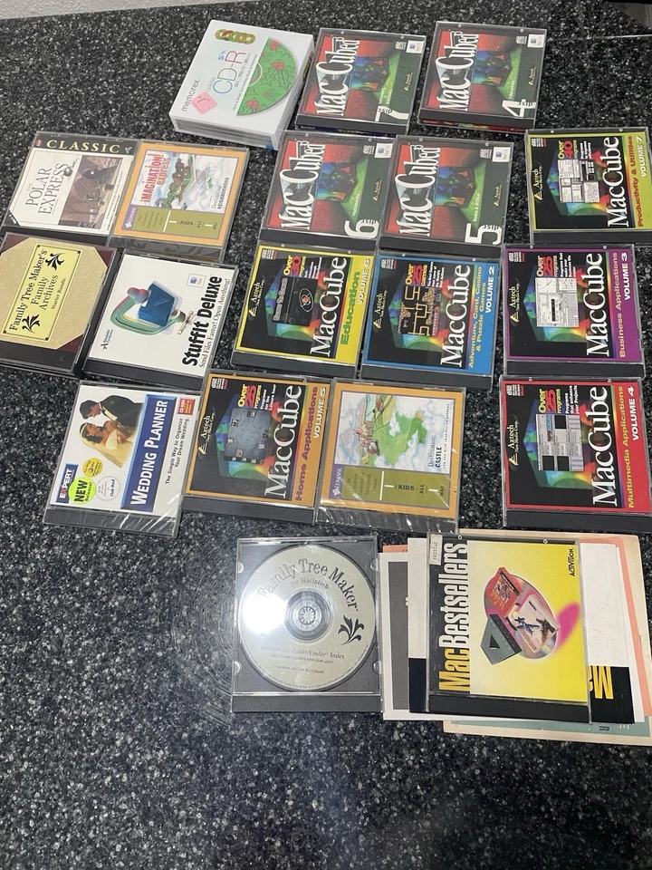 Lote de software vintage de Apple Mac - MacCube 2-7, MacBestsellers, utilidades, juegos Foto 3 de 4