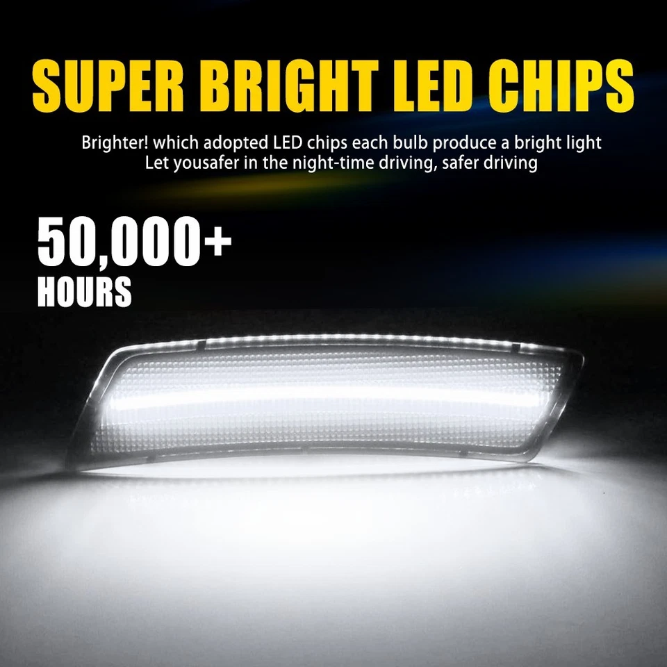 2X Luz indicadora frontal LED branca fumê para Volkswagen Beetle 2012-2019 - Imagem 4 de 4