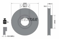 2X Textar 92273003 Bremsscheibe FüR Ford
