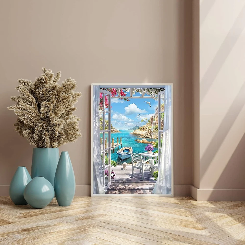 Malen Nach Zahlen Erwachsene Landschaft - Bastelset Erwachsene Gemälde Leinwand - Bild 3 von 4