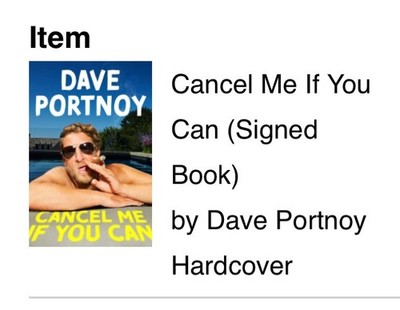 Cancel Me If You Can (Signed Hardcover Book) by Dave Portnoy NEW Presale 6/30/36