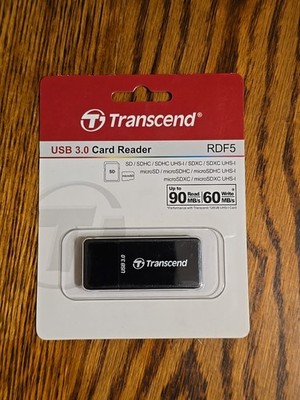 Transcend USB 3.0 Card Reader RDF5 Factory Sealed 