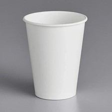 12 oz Disposable Paper Coffee Cups 320 GSM With Sip through Lids