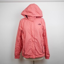 THE NORTH FACE Dryvent Women's L - Salmon Pink jacket full zip nylon rain wind