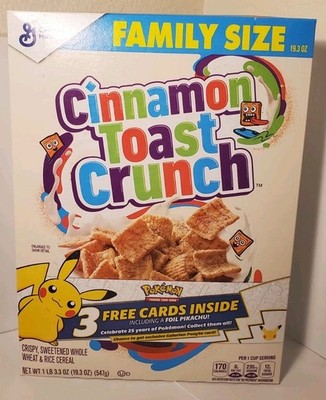 Pokemon 25th Anniversary Cinnamon Toast Crunch, New Sealed