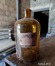 Antica grande bottiglia bottiglietta farmaceutica farmacia farmaceutiche