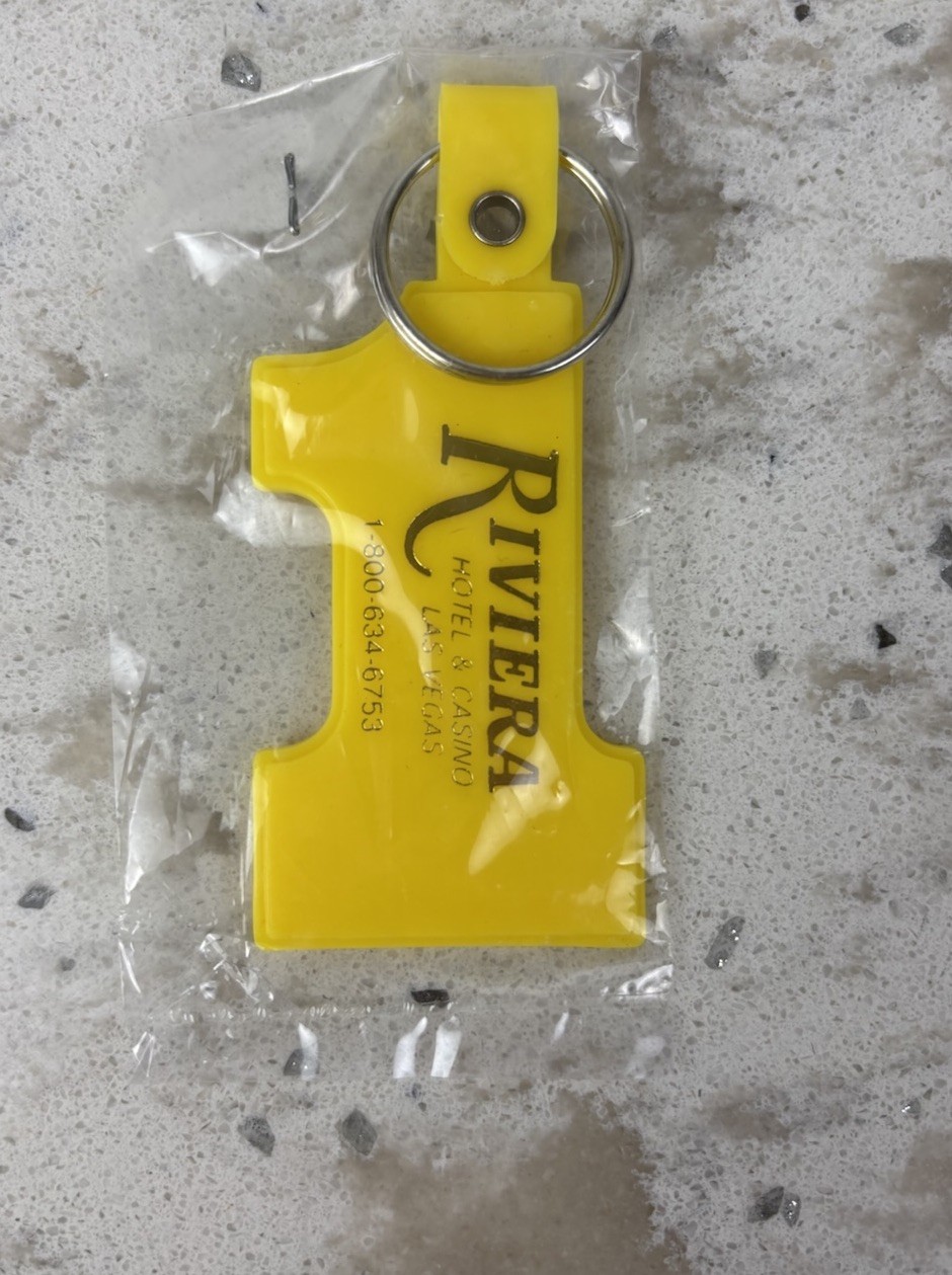 Riviera Hotel And Casino #1 Key Chain Vintage
