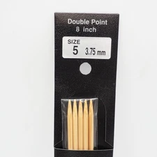 Crystal Palace Bamboo Double Point Knitting Needles 8 Inch US Size 5 3.75mm