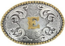 Nocona Oval Initial Buckle E - Acc Buckle - 37072-E