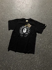 Bape Men's black T-Shirt Short Sleeve Size M