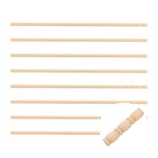 8Pcs 15.75" Decorative Wood Trim, Unfinished Wood Molding (Gourd Line, 11mm)