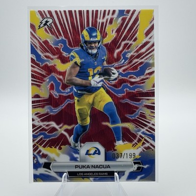 Puka Nacua Crimson Surge #58 2025 Topps Resurgence /199 Los Angeles Rams