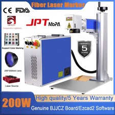JPT MOPA M7 200W Fiber Laser Marking Machine Metal Steel Engraving Colors Marker