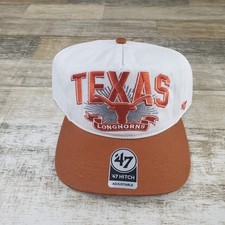 Gorra de fútbol americano ajustable de la NCAA Texas Longhorns '47 Brand Hitch Snapback