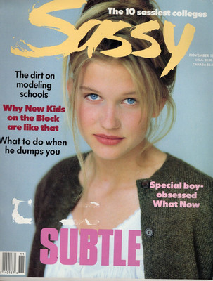 Vintage SASSY magazine NOVEMBER 1989 Josh Charles Robert Chambers NKOTB