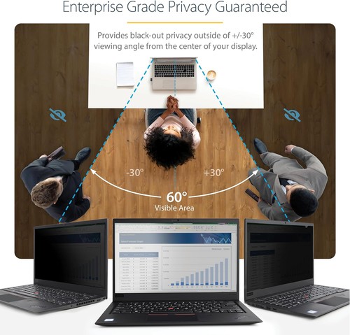 StarTech.com Filtro de Privacidad de 15,6 Pulgadas 16:9 para Portátil - Pantalla - 第 7/9 張圖片