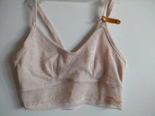 Maidenform SZ SMALL QUARTZ PINK DM4010 Wireless Bra Pullover Stretch Lace BRALET