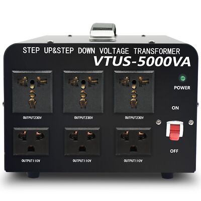 LVYUAN 5000 Watt Voltage Converter Transformer Heavy Duty Step Up/Down AC 110...