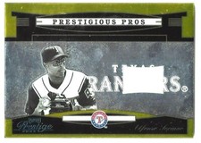 Alfonso Soriano 2005 Playoff Prestige Prest Pros Mat Jsy Gold 7/10 Card# PP-12