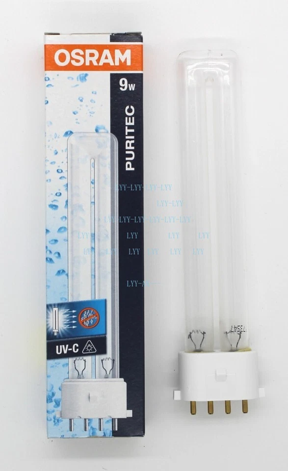 OSRAM PURITEC HNS S/E 9w Tube 4-pin 2G7 Compact UVC Germicidal lamp UV light - Image 2 of 3