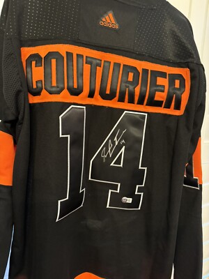 Sean Couturier Signed Philadelphia Flyers Jersey Beckett BAS COA
