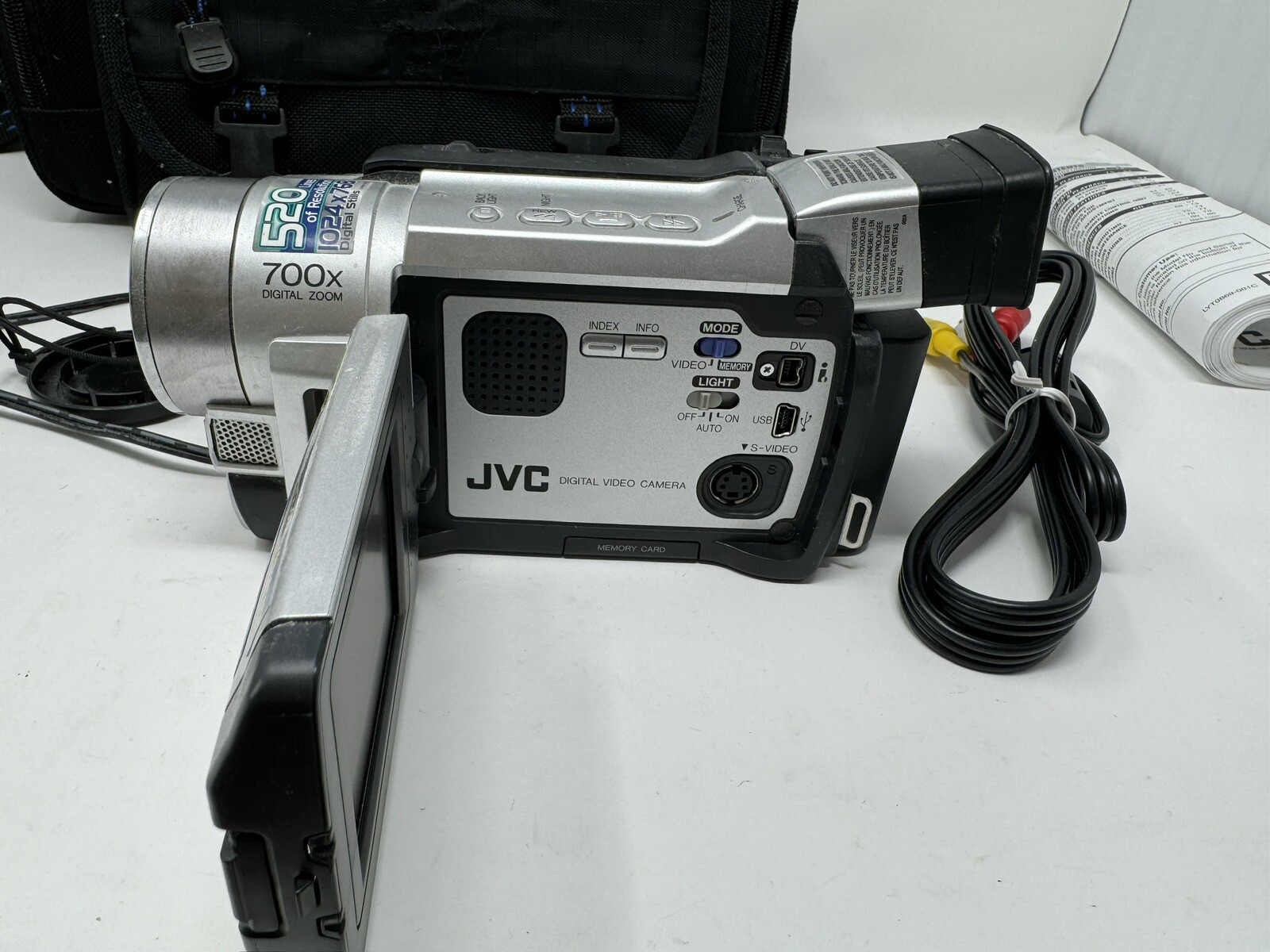 JVC GRDVL520U Mini DV Digital HighBand Video Camcorder Camera Tested