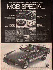 1977 Vintage ad MGB special retro sports car  Convertible photo 10/18/23