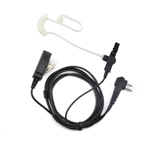 2-Wire Acoustic Tube PTT Earpiece for Motorola Radios CLS1110 CP200 RDM2070D - Picture 10 of 14