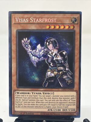Yugioh YGO Yu-Gi-Oh! Visas Starfrost DIFO-EN008 Secret Rare 1st