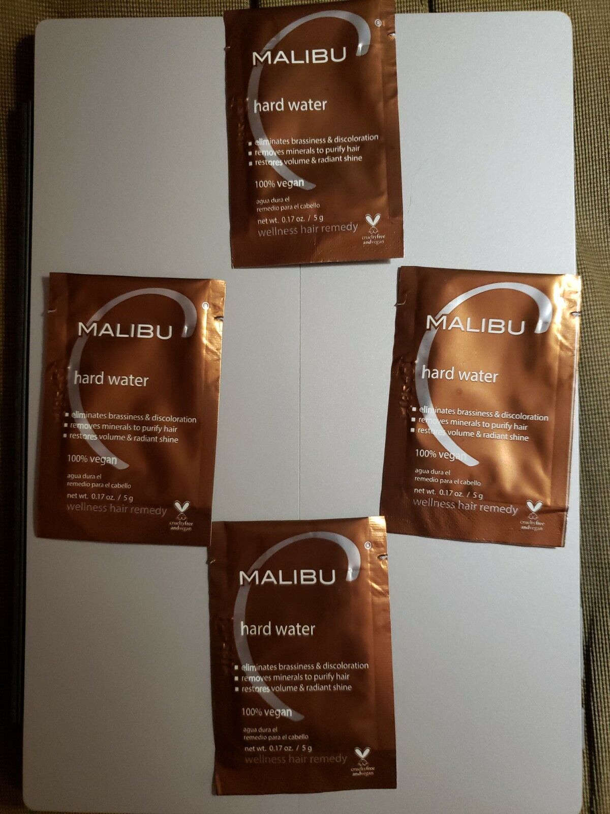 MALIBU C Hard Water Hair Treatment 0.17 Oz (3 Packs)