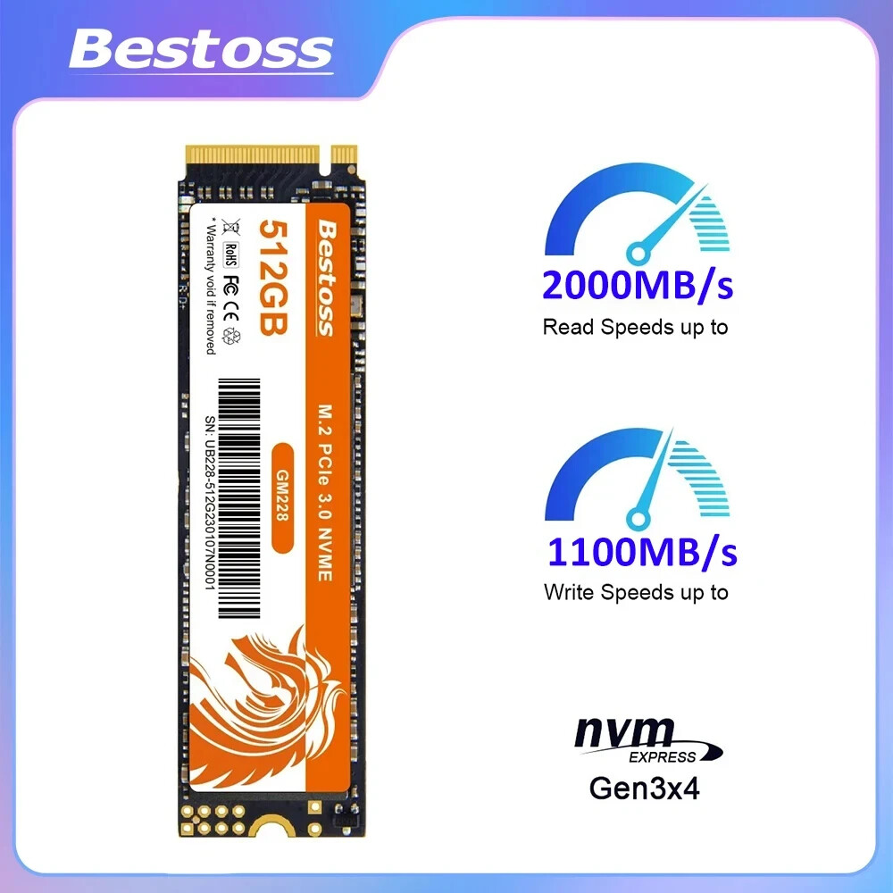 Bestoss M2 Nvme Ssd Nvme 512gb Ssd M2 Notebook Hard Disk Ssd Drive