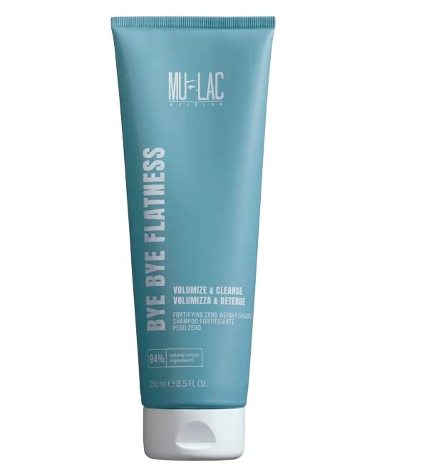 Mulac BYE BYE FLATNESS VOLUME SHAMPOO Shampoo Fortificante Peso Zero 250ml Vegan