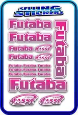 FUTABA SERVO RADIO RX TX 2.4G FLIGHT REMOTE CONTROL STICKERS FASST PINK PURPLE W