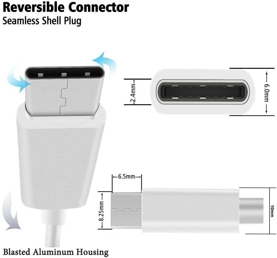 Type C Charging Cable USB-C for Car Wall Home Travel Fast Charge | US Stock |  - Image 2 of 4