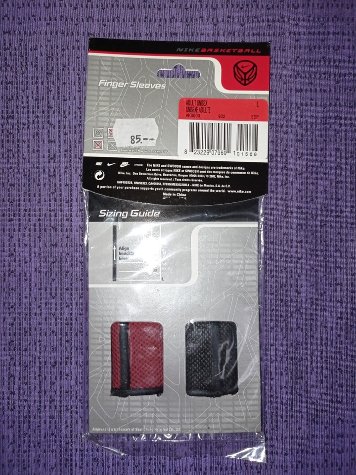 Vintage NIKE BASKETBALL NBA Finger Sleeves Logo NWT Unisex air jordan