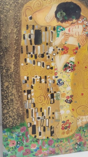 THE KISS Gustav KLIMT Oil Painting From Artist At West Hartford Art League 16x12 - Picture 2 of 7