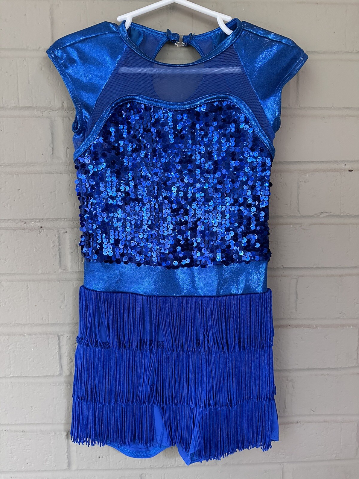 Weissman Girls Dance Costume Jazz Outfit Fringe S… - image 1